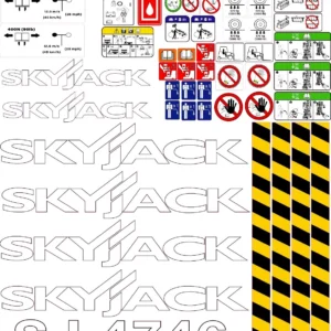 Aftermarket Skyjack SJ 4746 Scissor Lift Decal Kit
