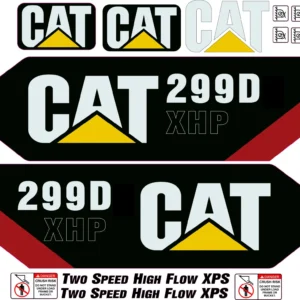 Aftermarket Caterpillar 299D2 XHP Decal Kit Skid Steer