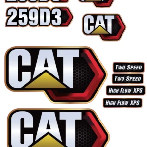 Aftermarket Caterpillar 259D3 Decal Kit Skid Steer