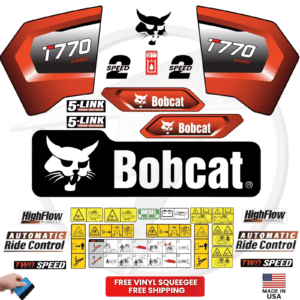 Fits Bobcat T770 Decal Kit Skid Steer Stickers