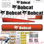 Fits Bobcat E85 Decal Kit MINI EXCAVATOR