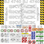 Fits Skyjack SJ 4740 Decal Kit Scissor Lift Stickers