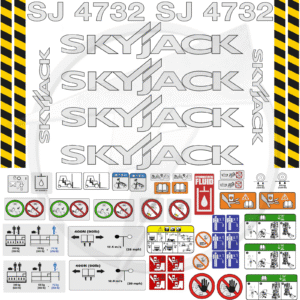 Fits Skyjack SJ4732 Decal Kit Scissor Lift Stickers