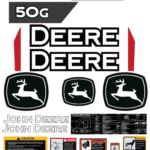 Fits John Deere 50G Decal Kit Mini Excavator Stickers
