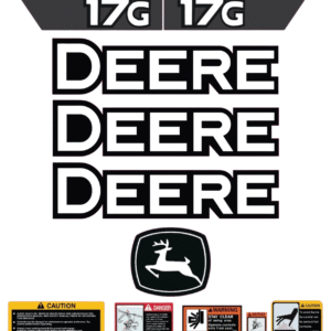 Fits John Deere 17G Decal Kit Mini Excavator Stickers