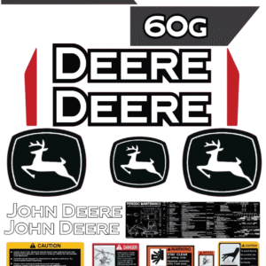 Fits John Deere 60G Decal Kit Mini Excavator Stickers