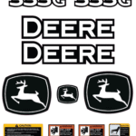Fits John Deere 333G Decal Kit Skid Steer Stickers