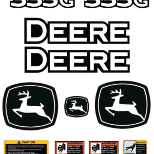 Fits John Deere 333G Decal Kit Skid Steer Stickers