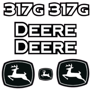 Fits John Deere 317G Decal Kit Skid Steer Stickers