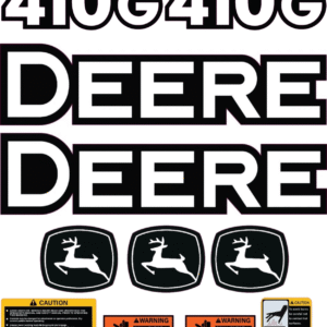 Fits JOHN DEERE 410G Decal Kit Backhoe Loader Stickers