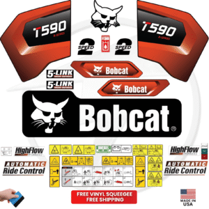Fits Bobcat T590 Decal Kit Skid Steer Stickers
