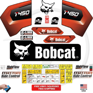Fits Bobcat T450 Decal Kit Skid Steer Stickers