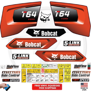 Fits Bobcat T64 Decal Kit Skid Steer Stickers