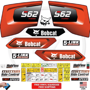 Fits Bobcat S62 Decal Kit Skid Steer Stickers