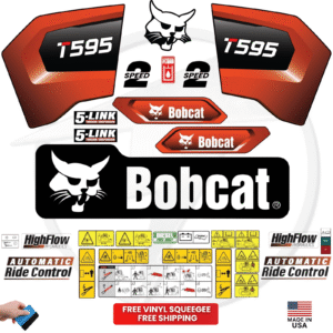 Fits Bobcat T595 Decal Kit Skid Steer Stickers