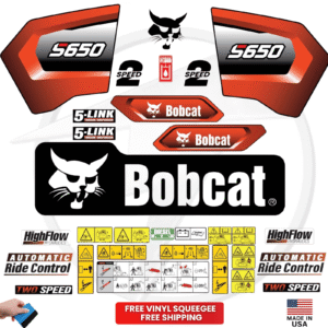 Fits Bobcat S650 Decal Kit Skid Steer Stickers