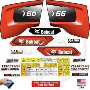 Fits Bobcat T66 Decal Kit Skid Steer Stickers