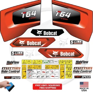 Fits Bobcat T64 Decal Kit Skid Steer Stickers