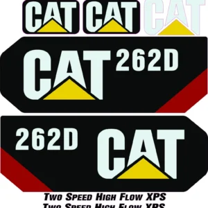 Aftermarket Caterpillar 262D Decal Kit Skid Steer