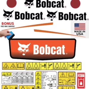 Aftermarket Bobcat E10 Decal Kit MINI EXCAVATOR