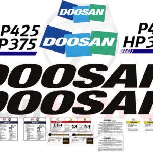 FITS Doosan HP375 CFM Decal Kit Air Compressor