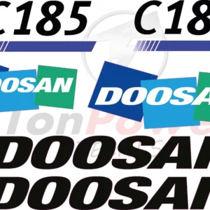 Aftermarket Doosan 185 CFM Decal kit air compressor