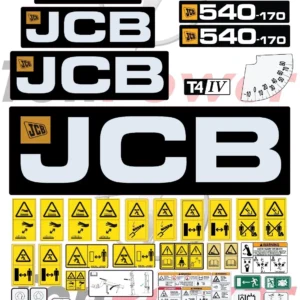 Aftermarket JCB 540-170 (TIER 4) Decal Kit