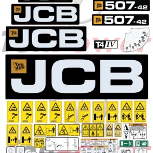 Aftermarket JCB 507-42 (T4i IIIB) Decal Kit