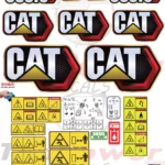 Aftermarket Caterpillar 303.5E Decal Kit Mini Excavator