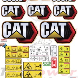 Aftermarket Caterpillar 303.5E Decal Kit Mini Excavator