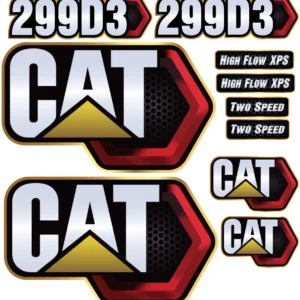 Aftermarket Caterpillar 299D3 Decal Kit Skid Steer