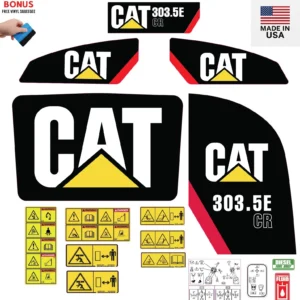 Aftermarket Caterpillar 303.5E CR Decal Kit Mini Excavator