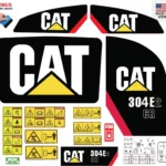 Aftermarket Caterpillar 304E2 CR Decal Kit Mini Excavator