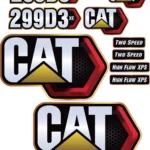 Aftermarket Caterpillar 299D3 XE Decal Kit Skid Steer