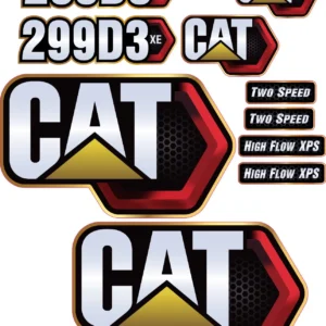 Aftermarket Caterpillar 299D3 XE Decal Kit Skid Steer