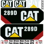 Aftermarket Caterpillar 289D Decal Kit Skid Steer