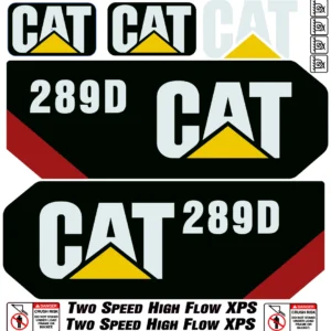 Aftermarket Caterpillar 289D Decal Kit Skid Steer