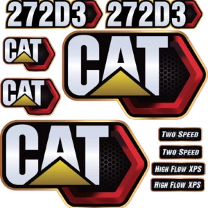 Aftermarket Caterpillar 272D3 Decal Kit Skid Steer