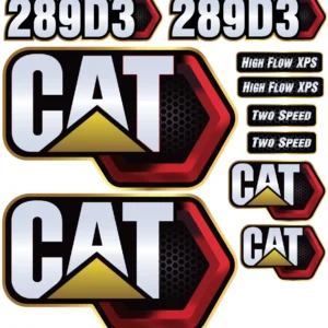Aftermarket Caterpillar 289D3 Decal Kit Skid Steer