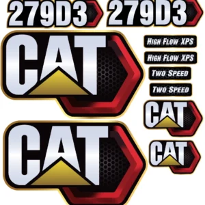 Aftermarket Caterpillar 279D3 Decal Kit Skid Steer