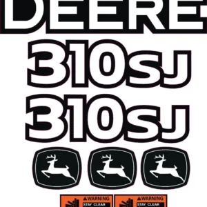 Aftermarket JOHN DEERE 310SJ BACKHOE Loader Decal Kit