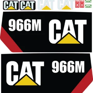 Aftermarket Caterpillar 966M Decal Kit Wheel Loader