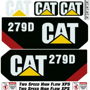 Aftermarket Caterpillar 279D Decal Kit Skid Steer