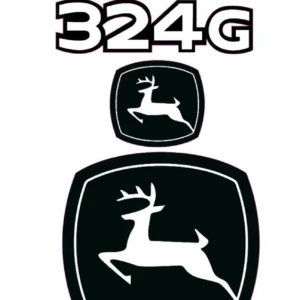 Aftermarket John Deere 324G Decal Kit Skid Steer