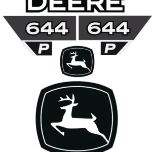 Aftermarket John Deere 644 Decal Kit Wheel Loader