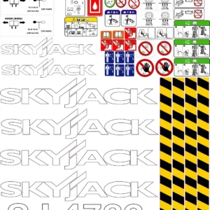 Fits Skyjack SJ4732 Scissor Lift Sticker and Decal Kit