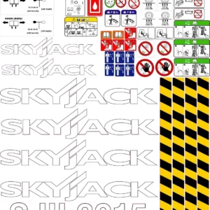 Aftermarket Skyjack SJIII3215 Scissor Lift Decal Kit