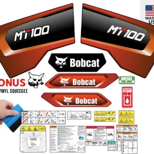 Aftermarket Bobcat MT100 Decal Kit Skid Steer