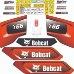 Aftermarket Bobcat T66 Decal Kit Skid Steer