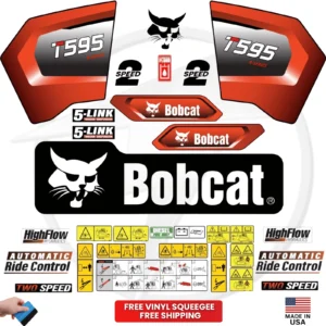 Fits Bobcat T595 Decal Kit Skid Steer Stickers